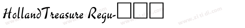 HollandTreasure Regu字体转换